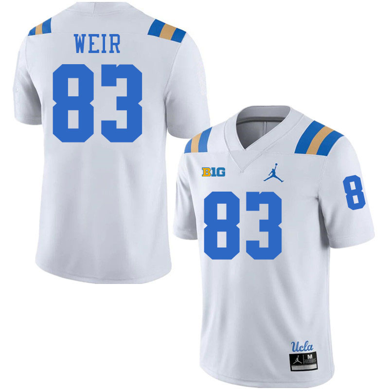 Men #83 Russell Weir UCLA Bruins College Football Jerseys Stitched-White